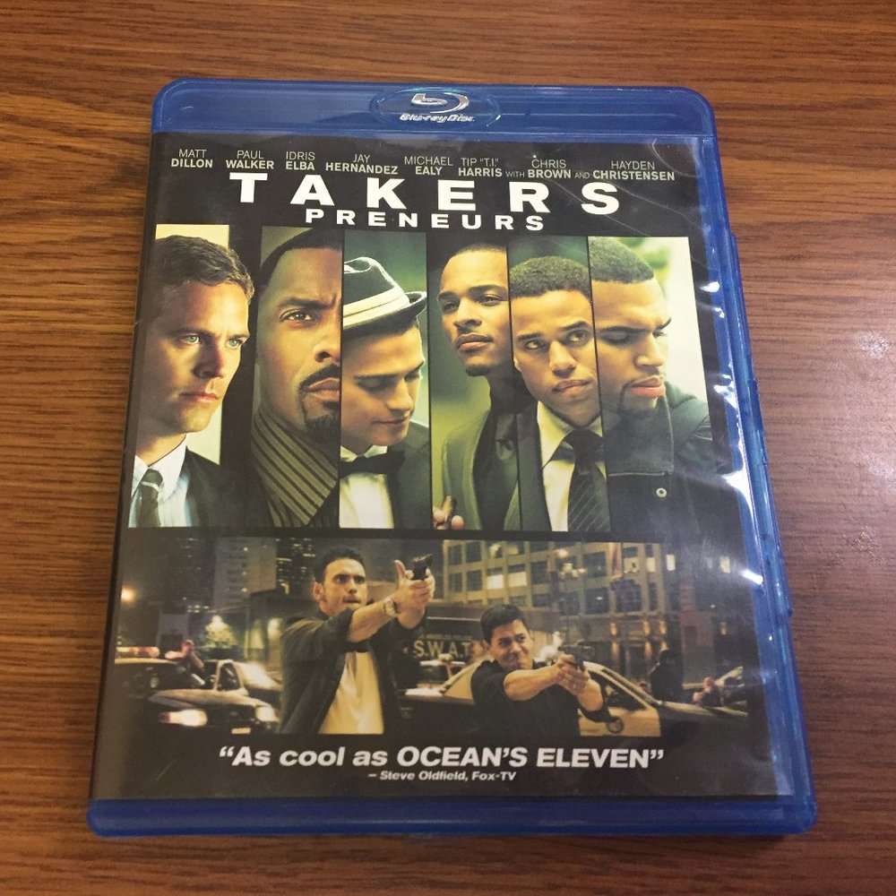 Takers Blu ray Paul Walker